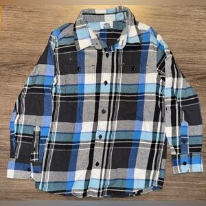 EUC boys flannel button up shirt, size 8